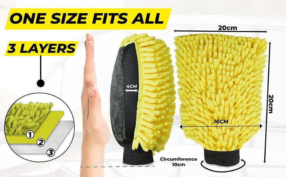 Micro Fiber Glove- Multipurpose with one side noodle-1750gsm