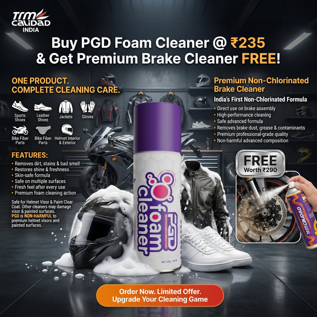 PGD FOAM CLEANER 160ML (HELMET, JACKET, SHOES, GLOVES, PADS cleaner) GET FREE BRAKE CLEANER 100ml
