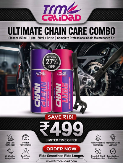 150ml chain Lube + chain Cleaner + Brush combo