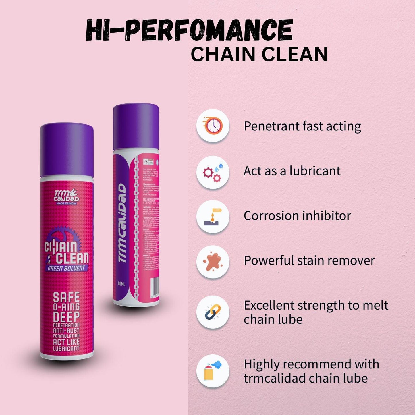 CHAIN CLEANER-Hi Performance 80ML - Trmcalidad India