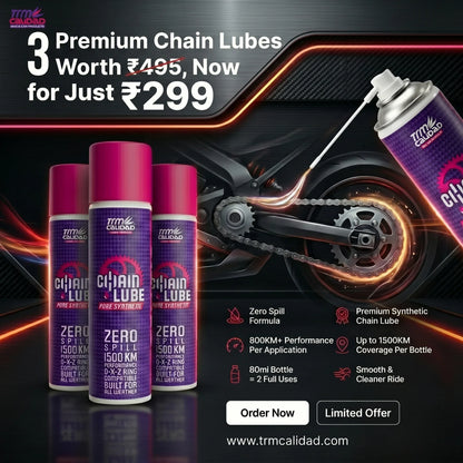 Pure Synthetic Chain lube 80ml three piece offer