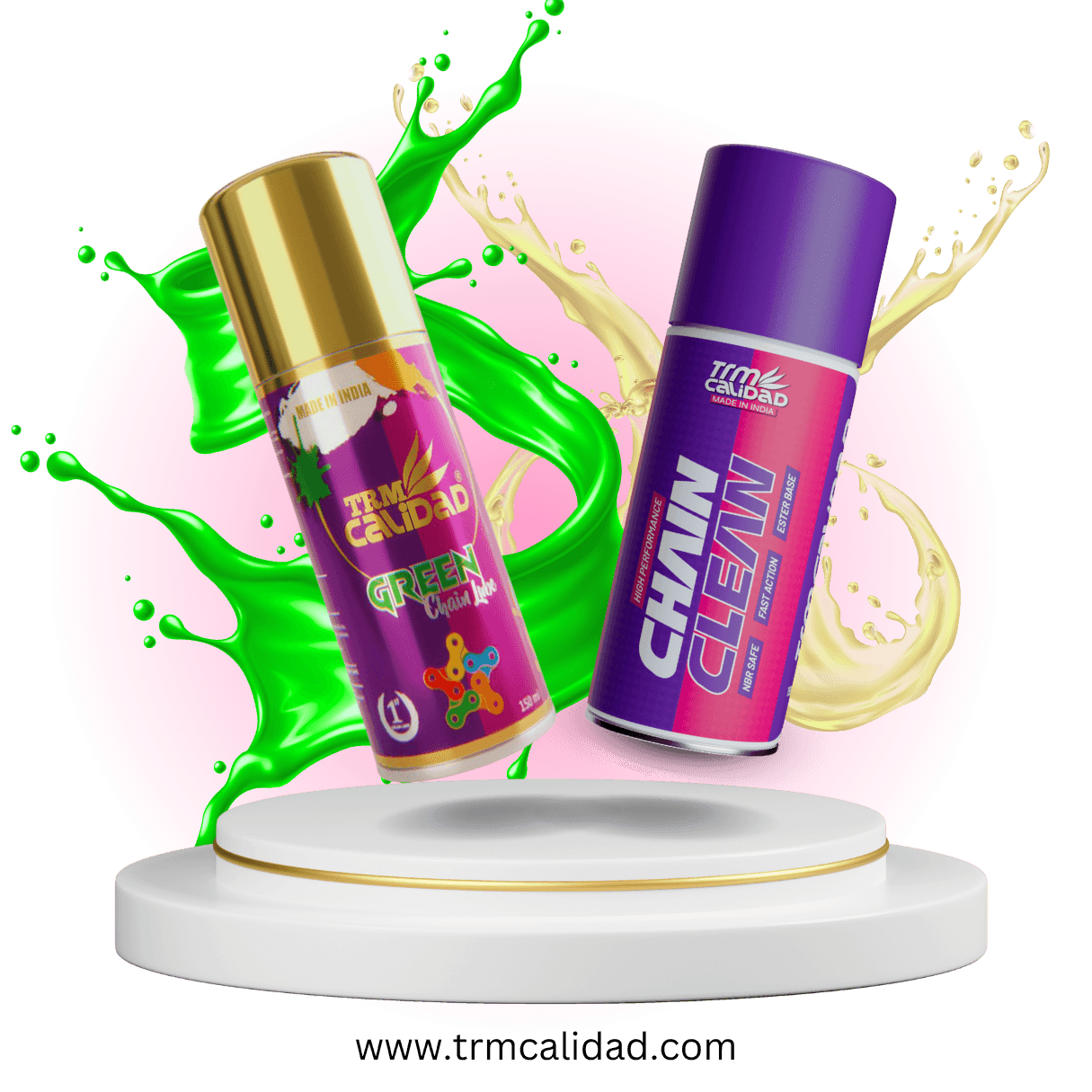 Colour Chain lube 150ML + chain cleaner 150ml combo Trmcalidad India