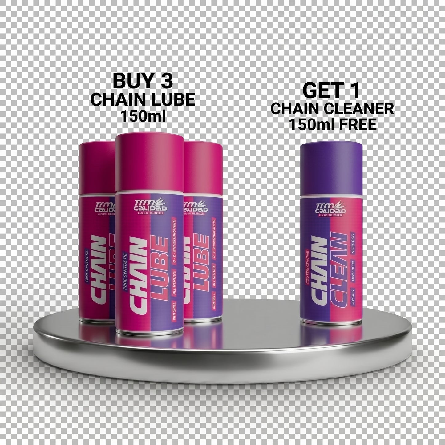 Buy 3 150ml Lube Get one Cleaner Free