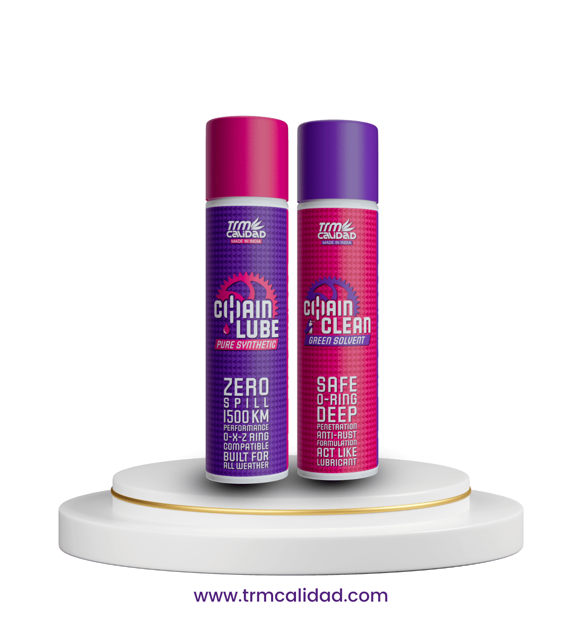 PURE SYNTHETIC CHAIN LUBE AND CLEANER COMBO (80ML+80ML) - Trmcalidad India